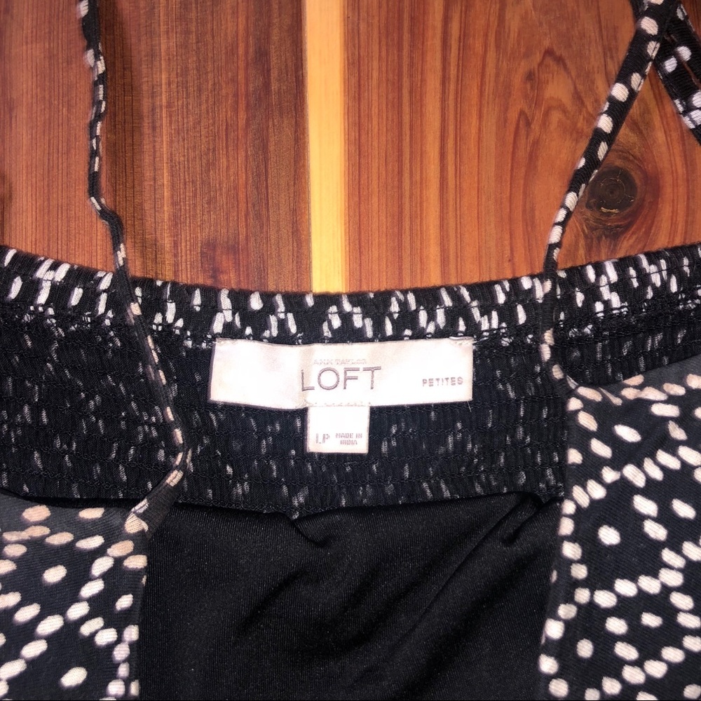 LOFT Black & White Dot Dress - Picture 5 of 7